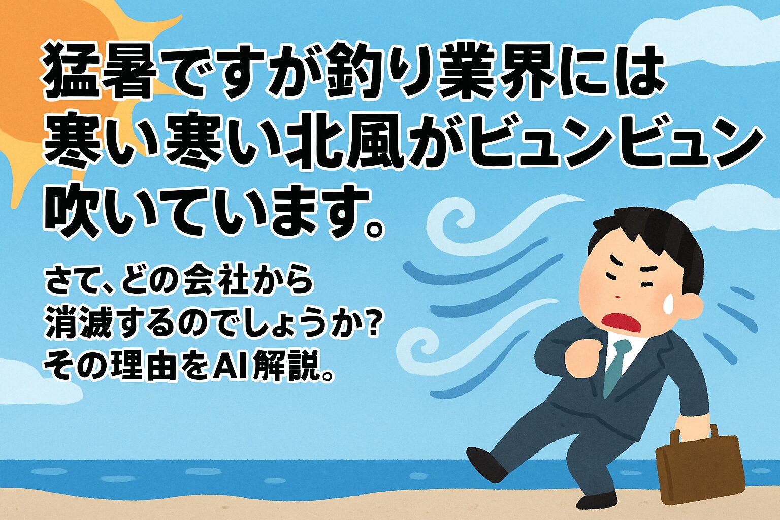 淘汰の嵐を生き残るのは「情報と価値を売れる企業」 猛暑でも釣り業界を包む寒風は、時代の変化に対応できない企業にとって致命的です。釣太郎