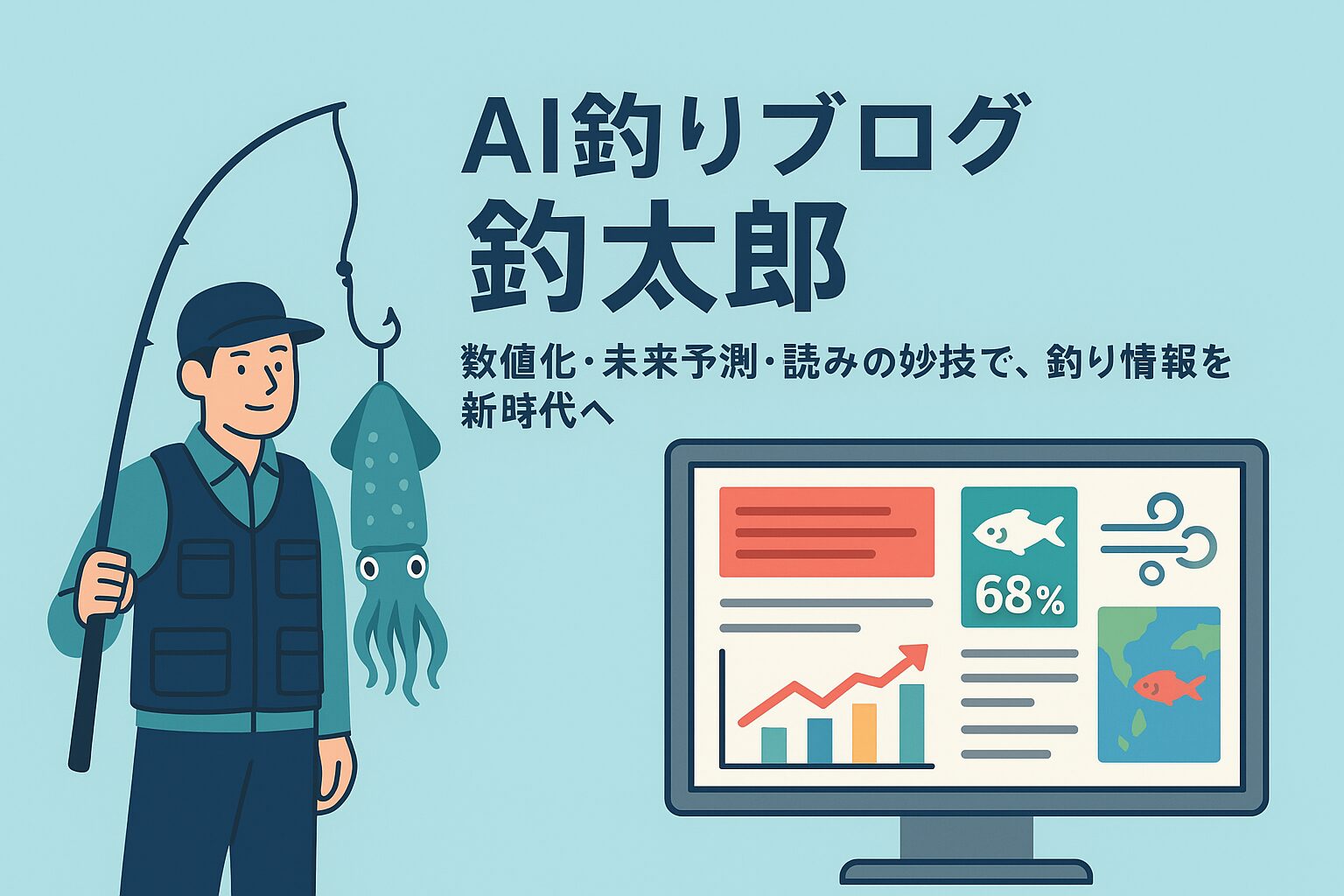 AI釣りブログ「釣太郎」は、毎日50本以上の情報発信。数値化・未来予測・解析を活用した記事構成