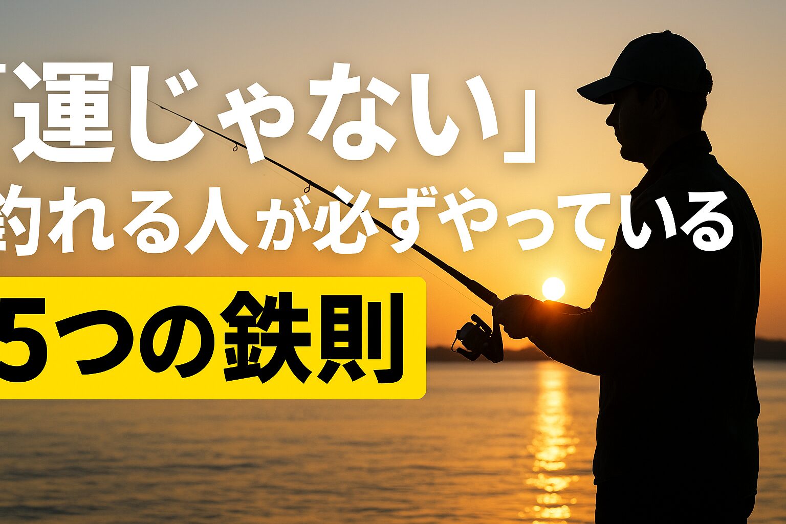 釣果を左右するのは「運」ではなく、情報収集・現場対応・精度・集中力といった再現性のある行動です。釣太郎