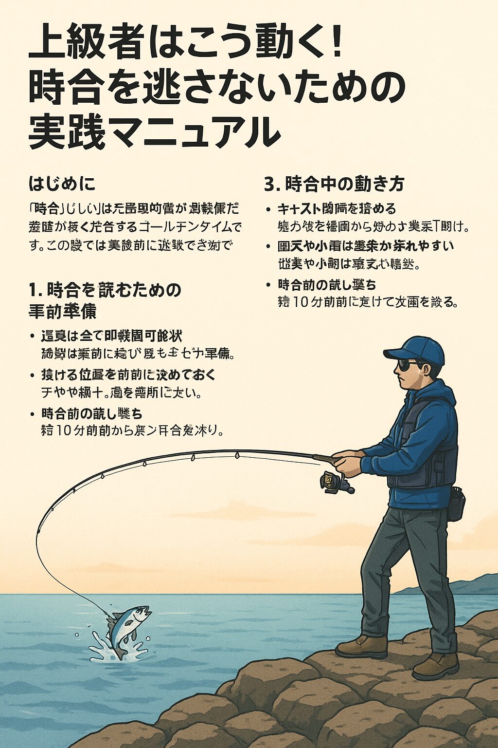 上級者は偶然釣っているのではなく、潮・天気・ポイント選び・準備・動き方のすべてを計算して挑んでいます。釣太郎