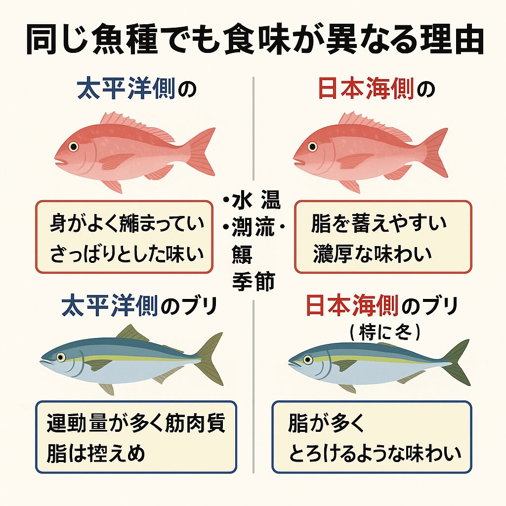 保存版】同じ魚種でも食味が違う理由｜太平洋と日本海の真鯛・ブリを  