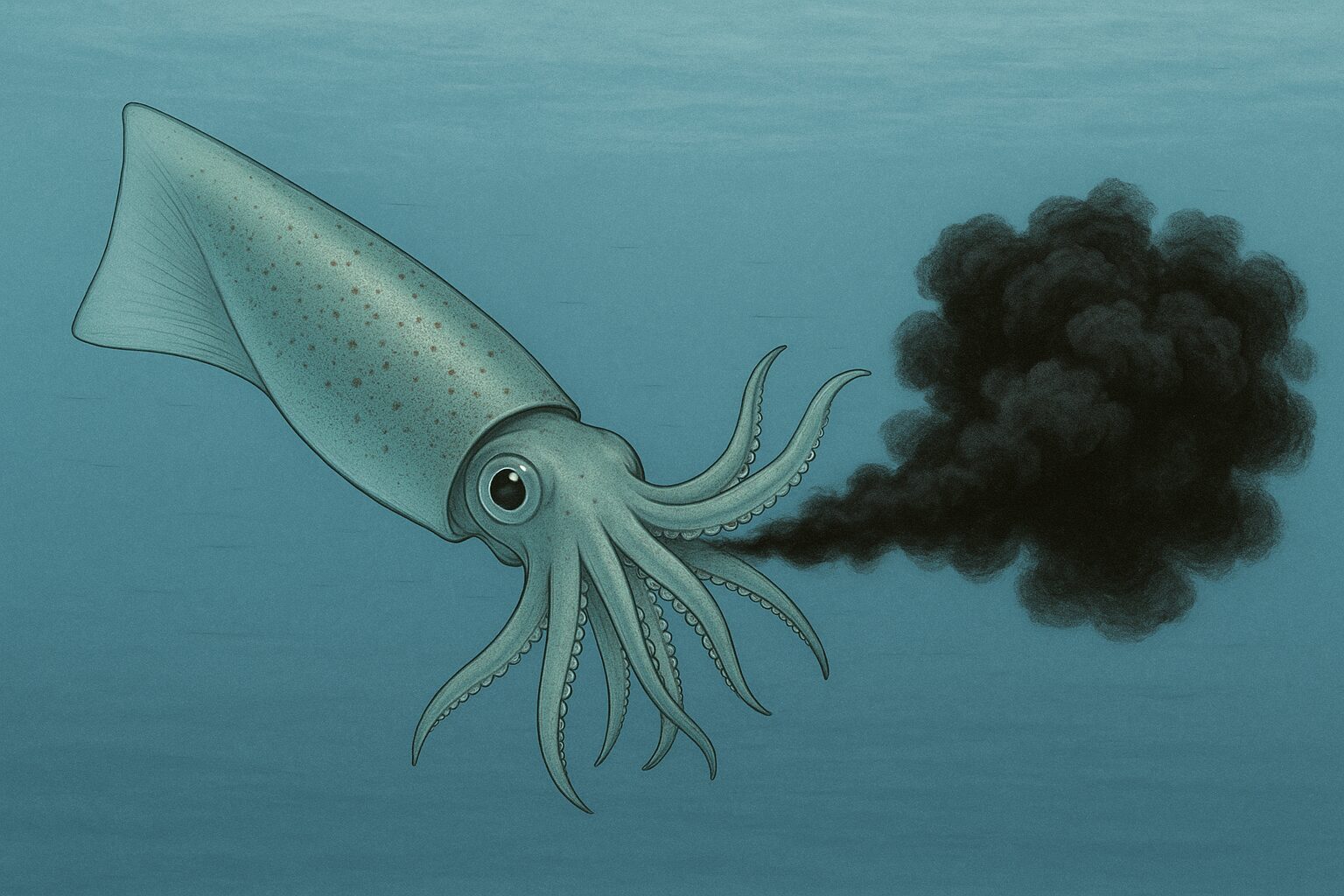 アオリイカが墨を吐く理由は、決して「逃げるため」だけではありません。・ストレスによる生理反応・煙幕としての視界遮断・囮(デコイ)としての欺瞞戦略。釣太郎