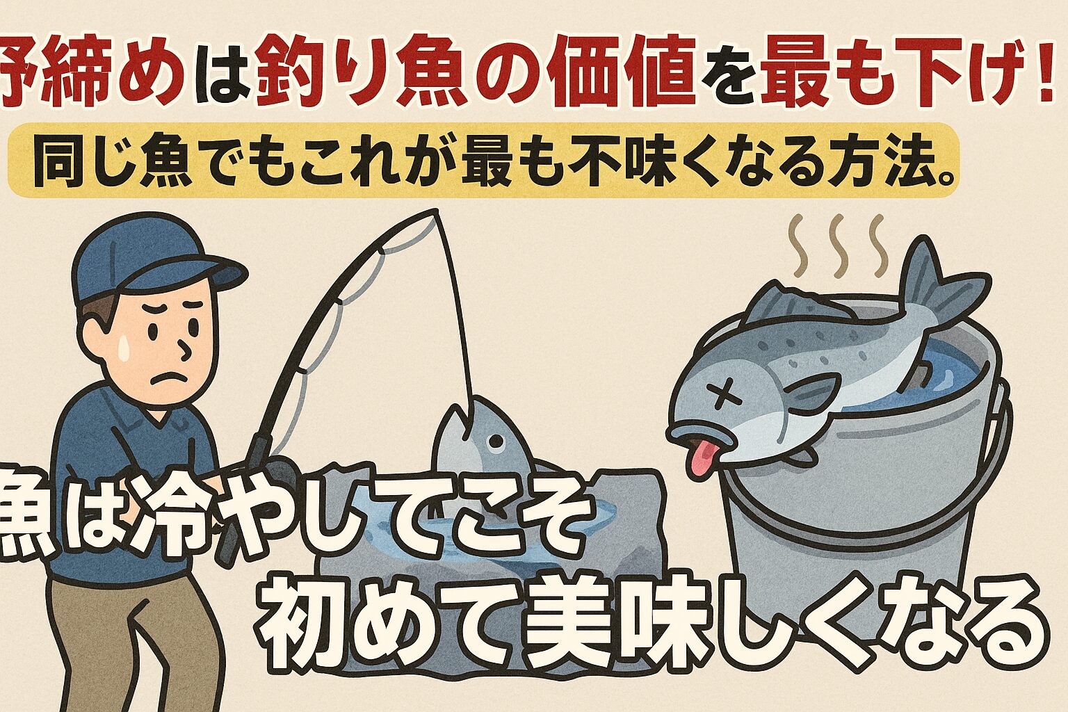 “釣り魚は冷やしてこそ初めて美味しくなる” これは釣り人にとって最も重要な知識であり、魚を最高の状態で味わう唯一の方法です。釣太郎