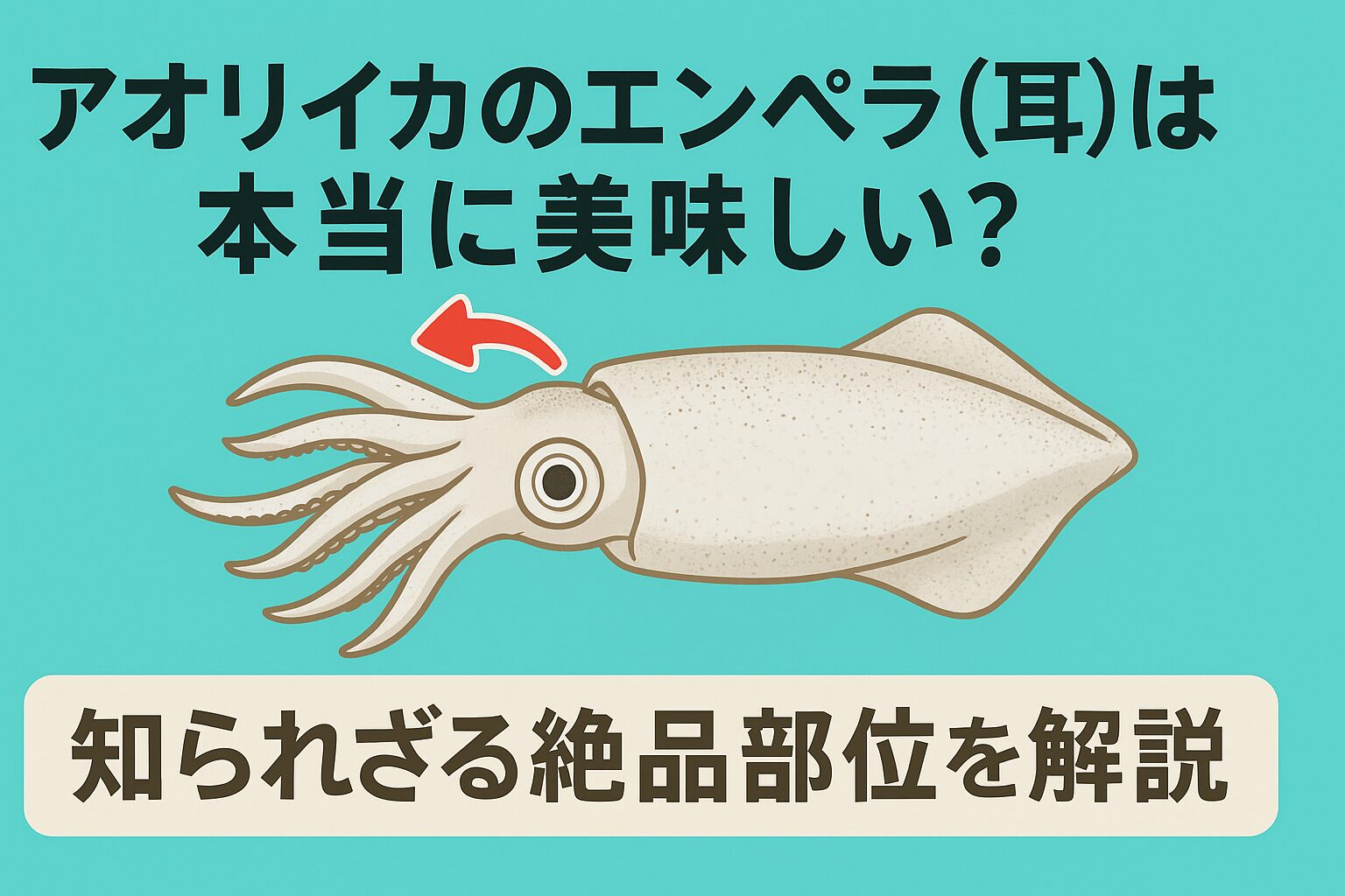 アオリイカのエンペラ(耳)は、一般には脇役のように扱われがちですが、実際は食通を唸らせる隠れた名部位。・コリコリとした食感・甘みの強い旨味。釣太郎