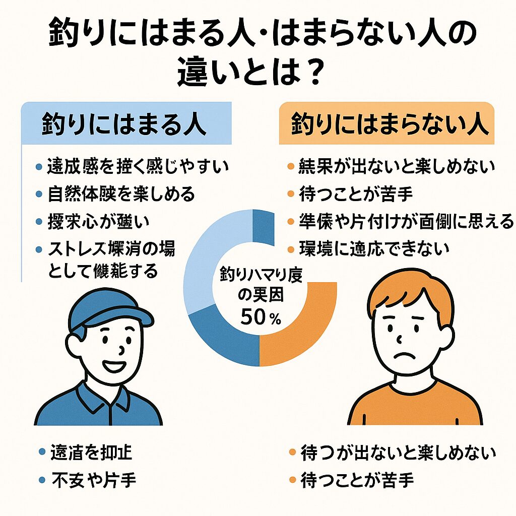 釣りにはまる人・はまらない人の違いとは？AI分析で徹底解説。釣太郎