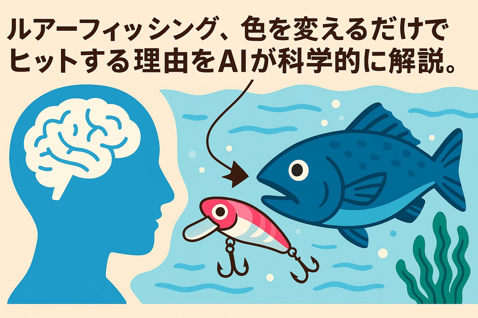 ルアーの色を変えるだけで釣果が変わる?AIが科学的に分析する魚の「視覚反応」釣太郎