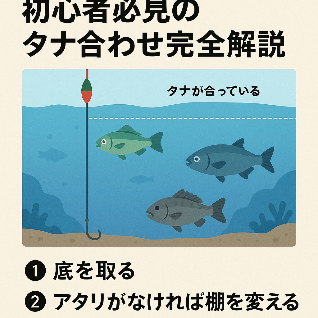 釣果の7割は「棚（水深）」で決まる。これは釣りの経験則ではなく、科学的にも裏付けられた事実です。 タナが合えばアタリ率は80〜90％。タナがズレればアタリ率は5％以下。釣太郎