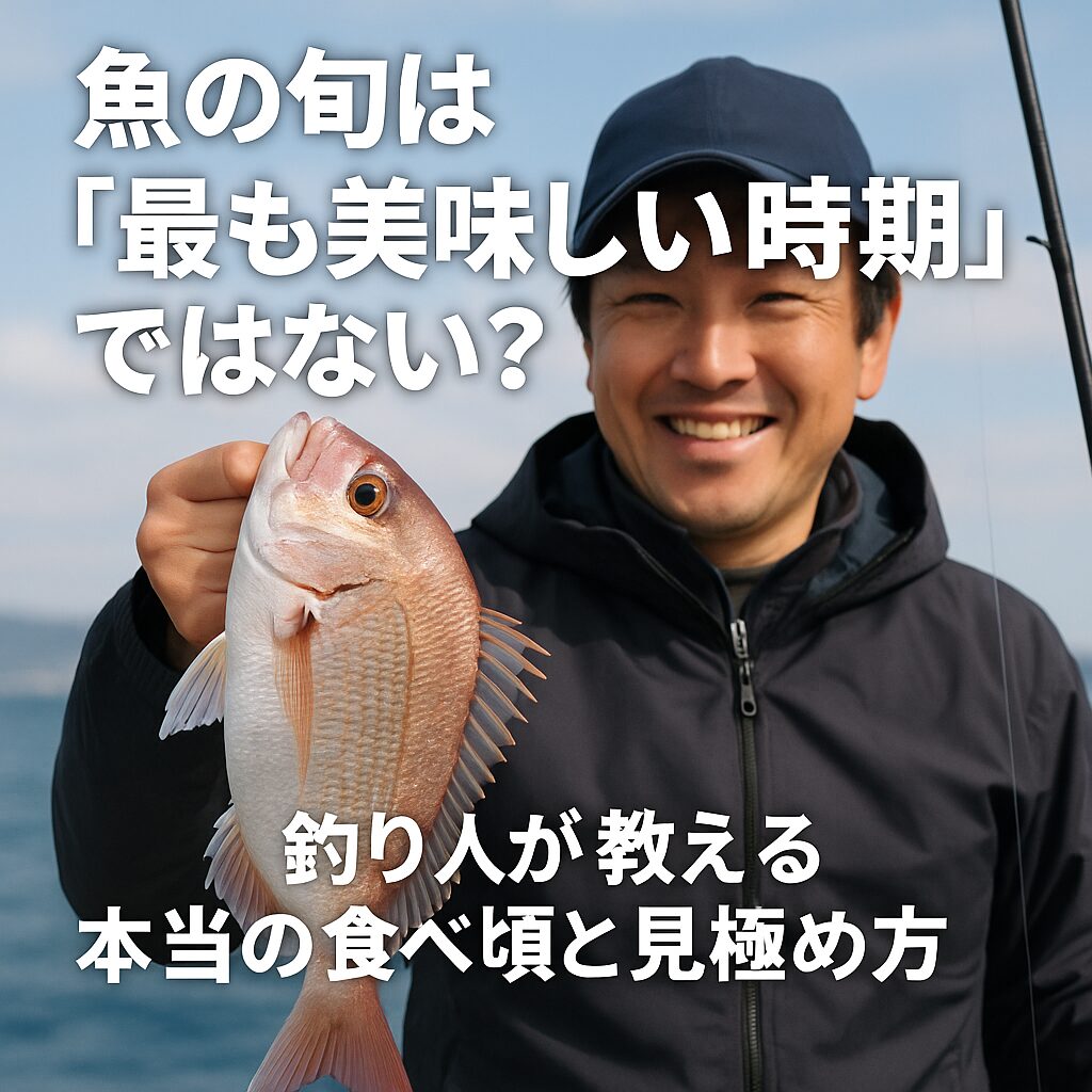 魚の旬＝水揚げのピークであって、必ずしも味のピークではない。釣太郎