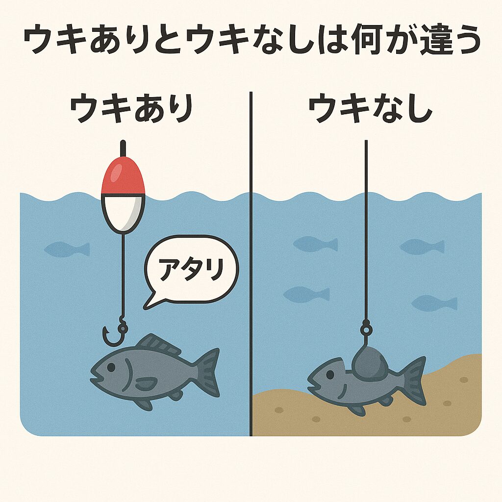 【魚釣り入門】ウキありとウキなしは何が違う？釣り方の基本と選び方。釣太郎