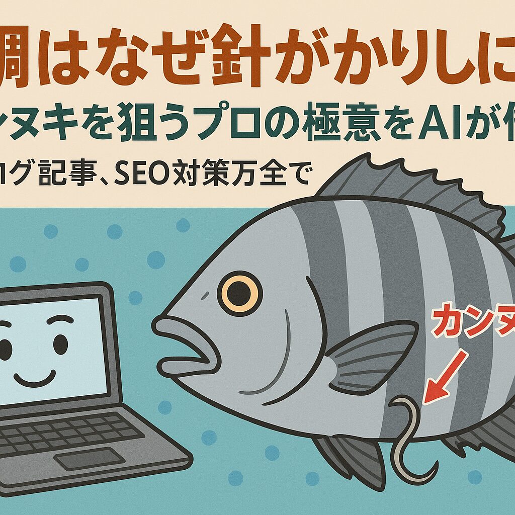 石鯛が針がかりしにくい最大の理由は、 その“鉄壁の口構造”と“試し噛み”の行動にあります。しかし、カンヌキという柔らかいポイントを狙い、エサの付け方、合わせのタイミング、針の選択を工夫することで、 針がかり率を大幅に高めることが可能です。釣太郎