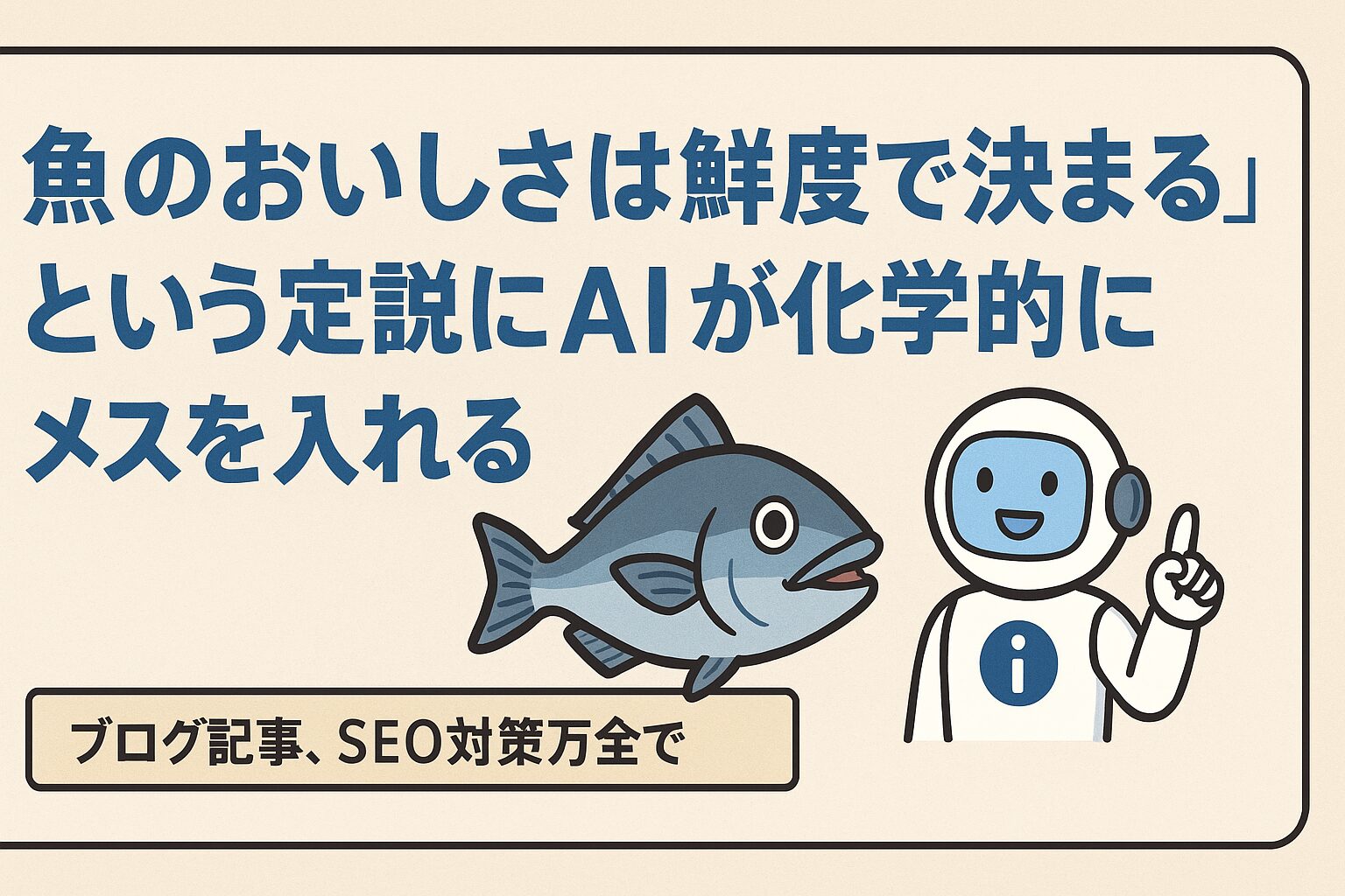「鮮度＝美味しさ」は半分正解、半分間違い 美味しさの本当のカギは、個体差40％、季節25％、処理20％。釣太郎
