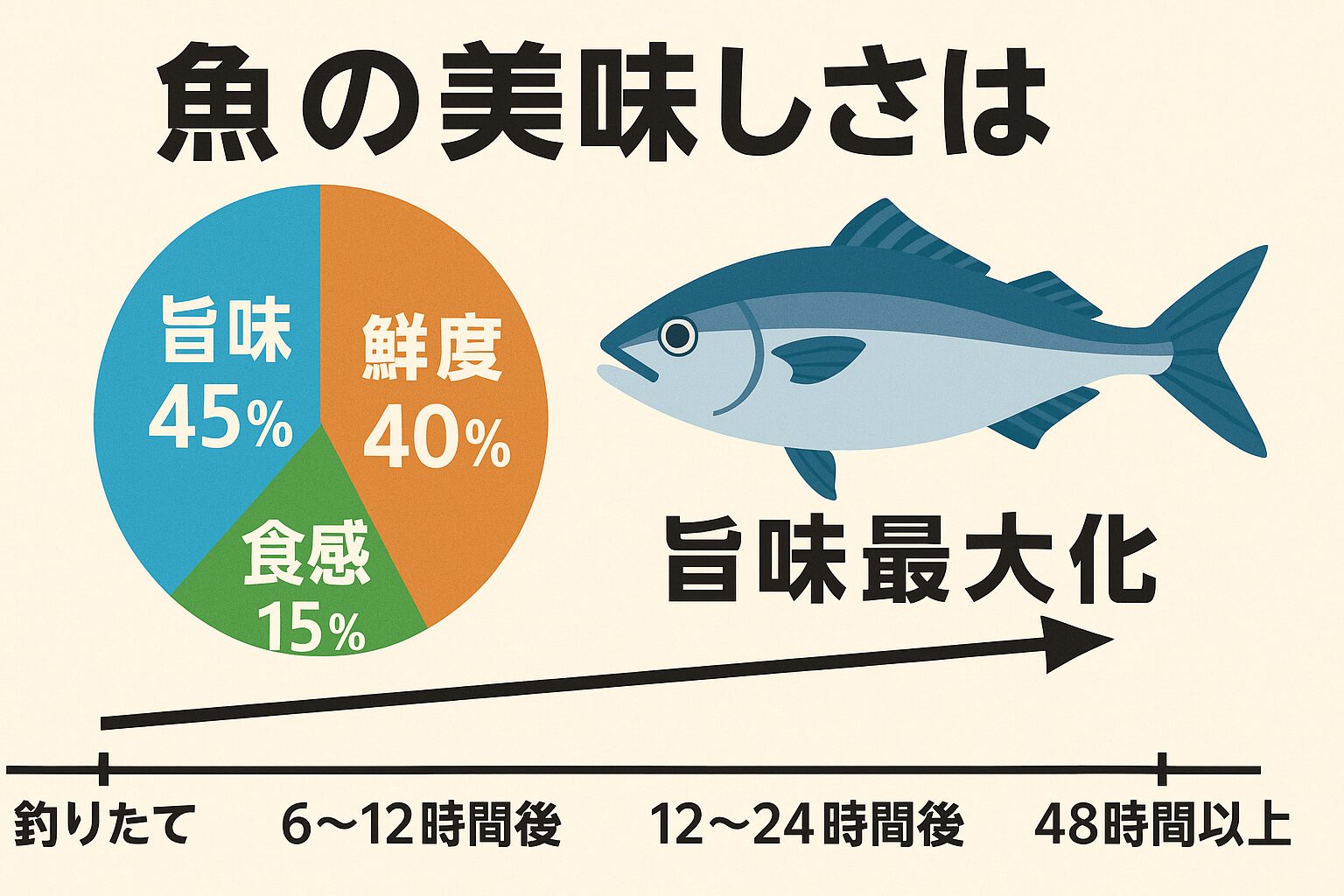「新鮮な魚が一番美味しい」。これは多くの人が信じて疑わない鉄板の法則です。しかし、この常識は、実は魚の「本当の美味しさ」を理解する上では、誤りと言える部分が少なくありません。釣太郎