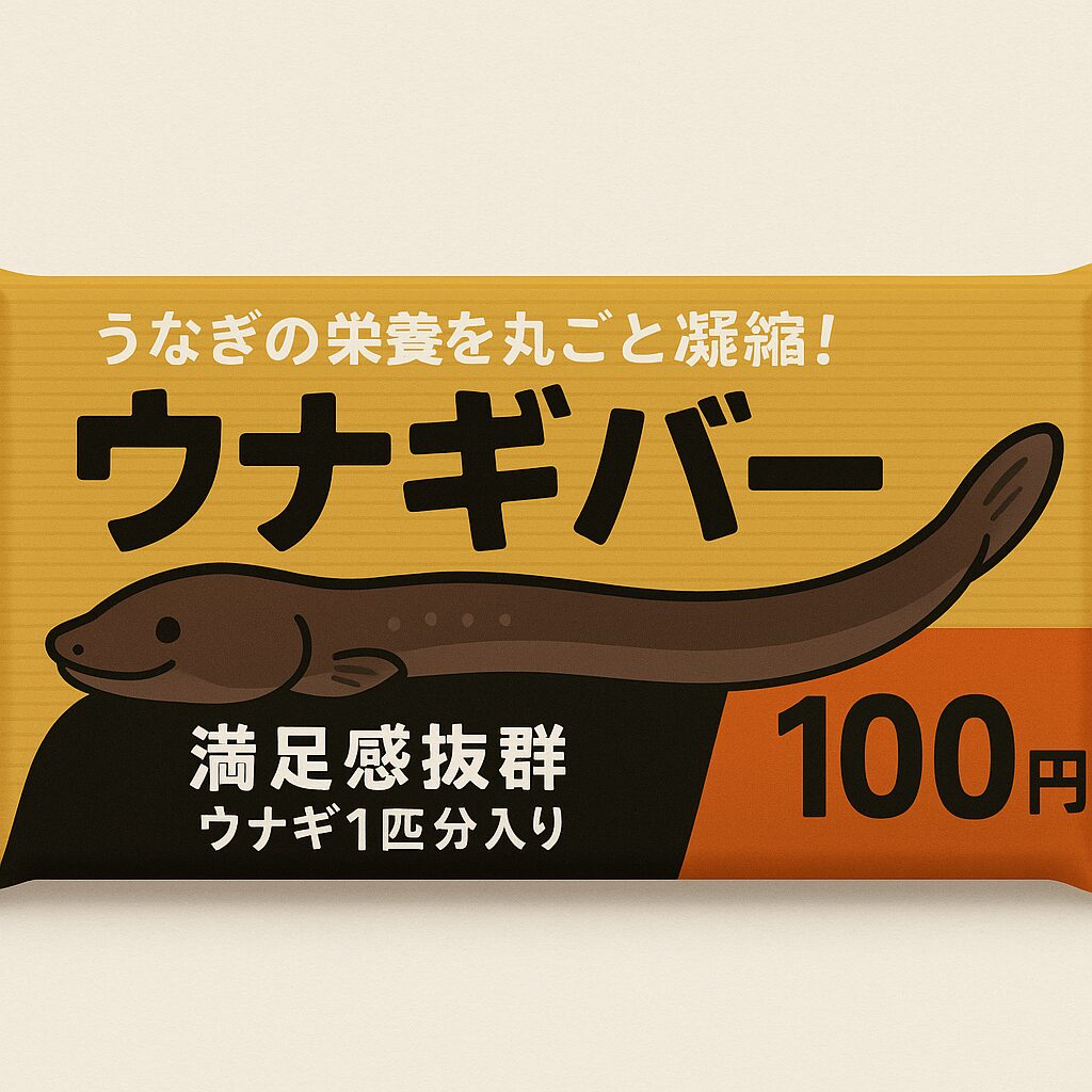 「ウナギバー」は―― ・栄養価が非常に高い。・満足感が得られる。・価格はたったの100円。この条件がそろえば、まさに 大ヒット間違いなし の商品。釣太郎