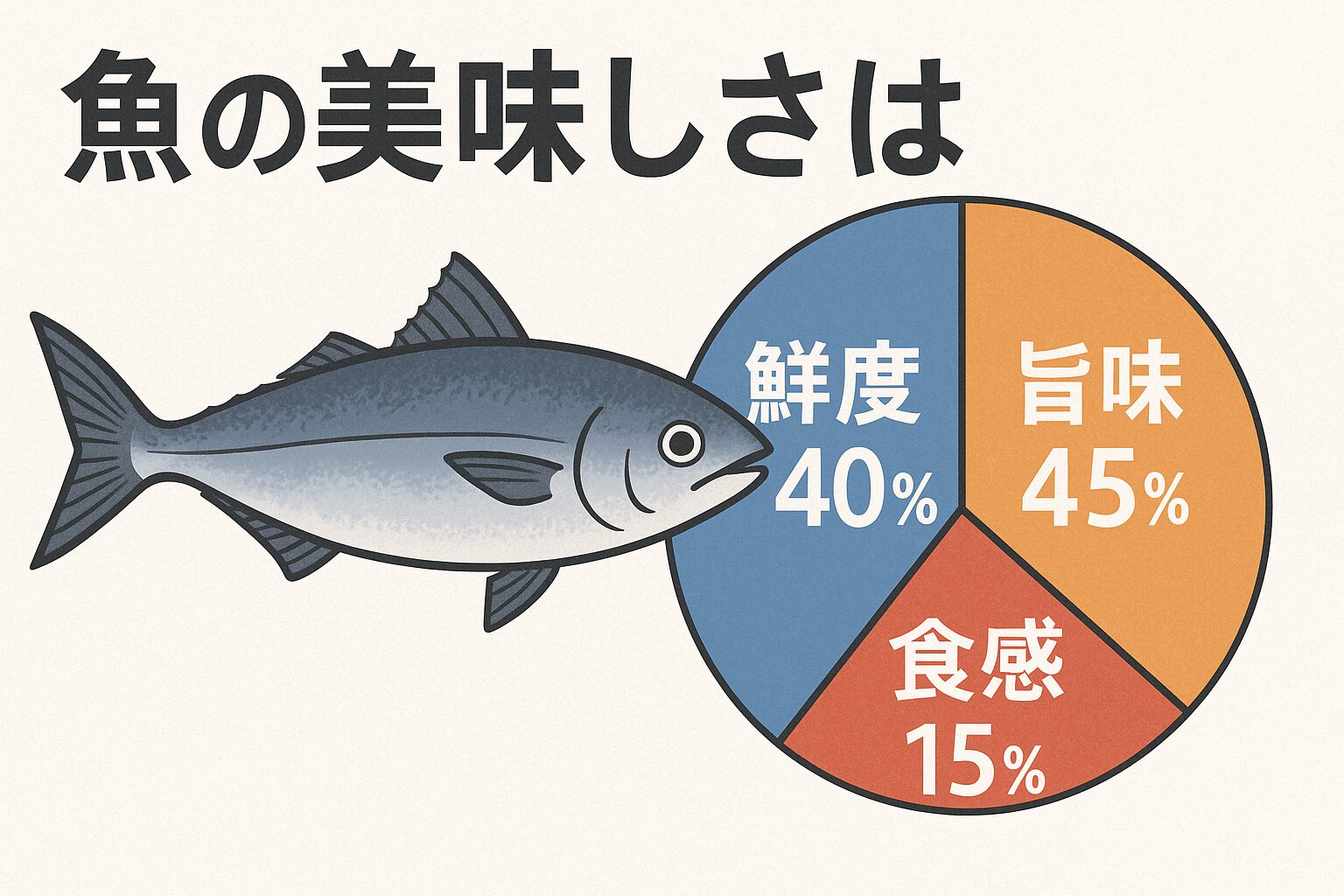 魚の美味しさは「鮮度40％・旨味45％・食感15％」で決まる！釣太郎