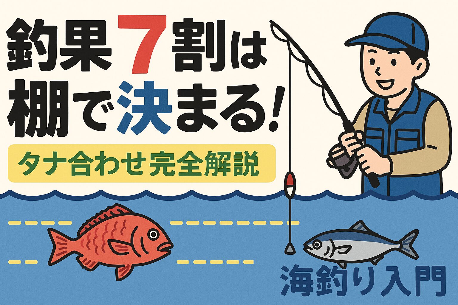 釣果を伸ばす秘訣は、派手なテクニックや高価な仕掛けよりもタナを合わせることにあります。釣太郎