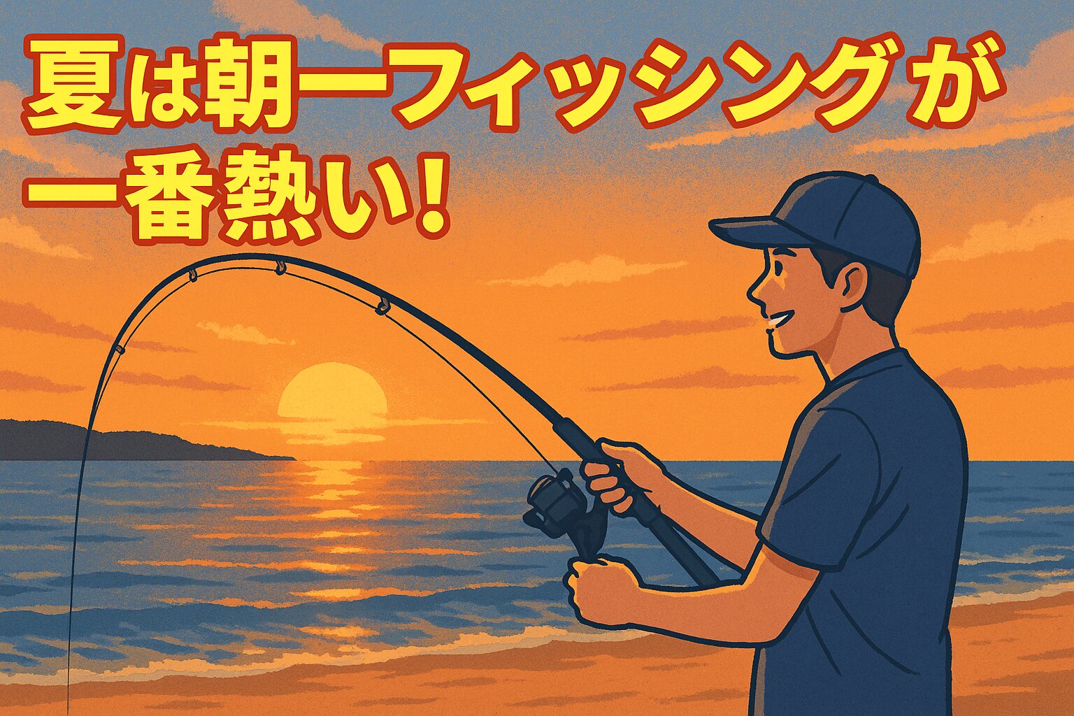 夏の釣りは、朝一番が最もチャンスにあふれた時間帯です。 釣果・快適さ・効率のすべてを兼ね備えた、まさに「夏の最強フィッシングタイム」といえます。釣太郎