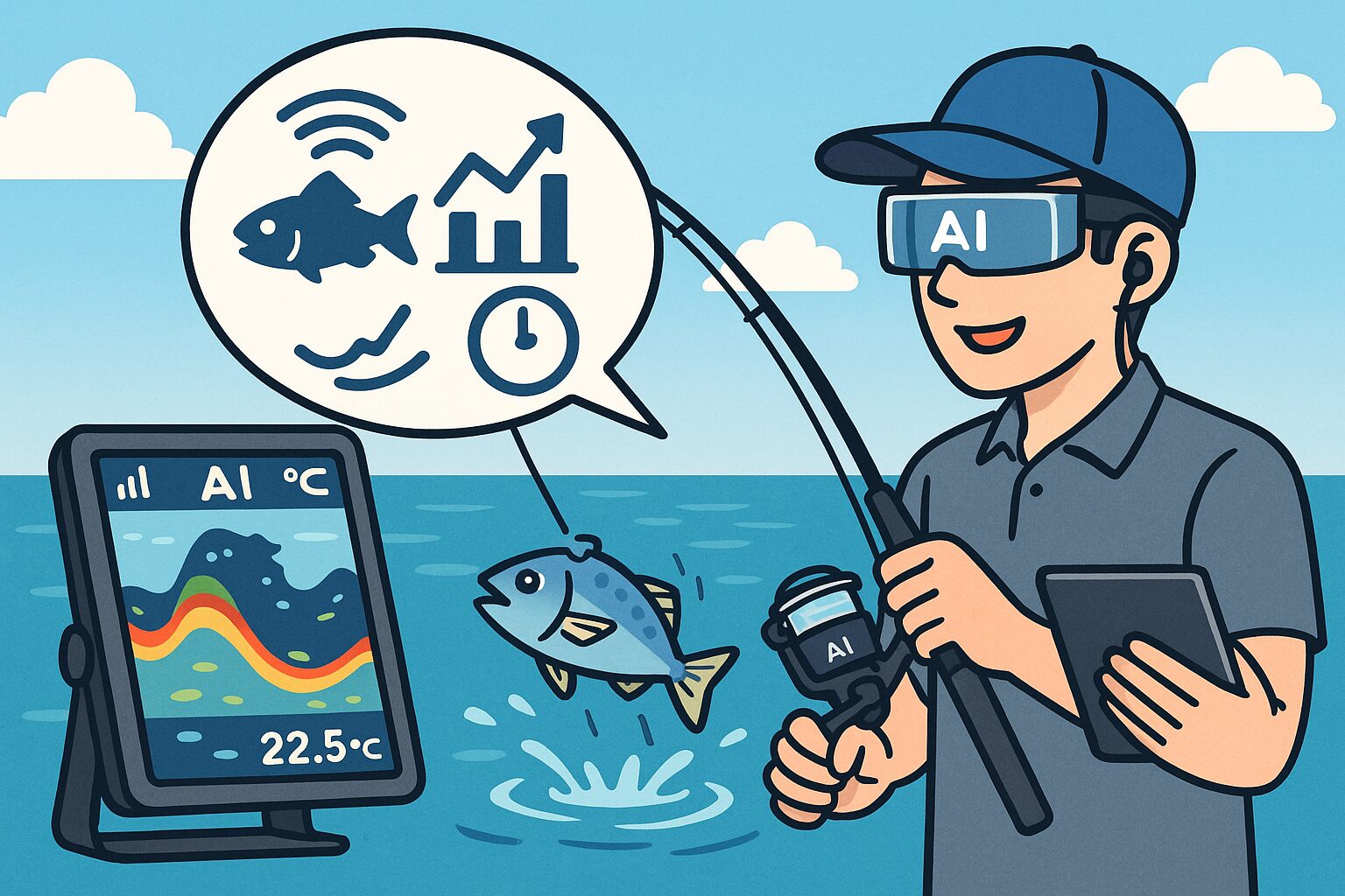 AIが本格的に釣りに導入されれば、ボウズ率は現在より80%前後減少する可能性があります。釣太郎