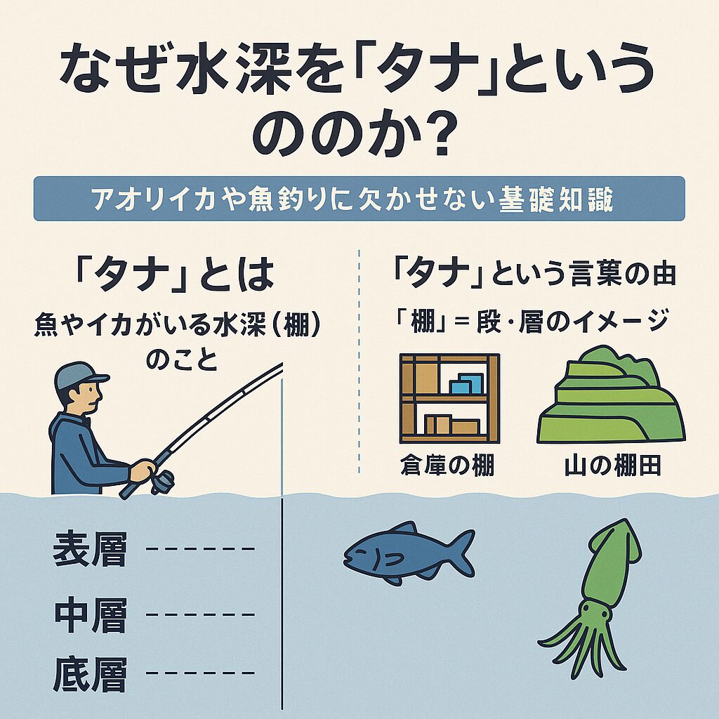 タナを理解すれば、ただの水深ではなく「狙うべき魚のいる層」として意識できるようになります。釣太郎