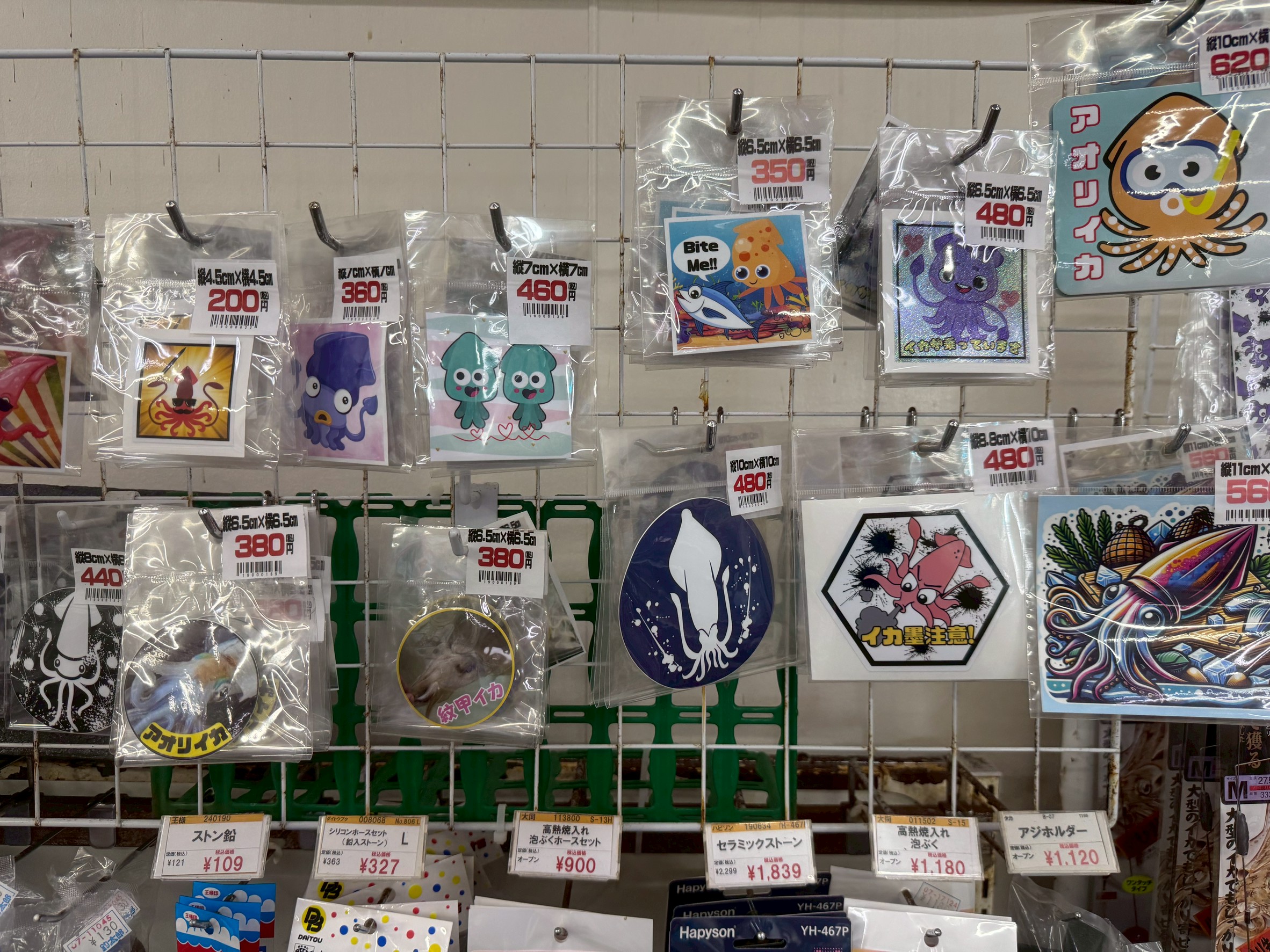 アオリイカシール、ステッカー。これは釣太郎オリジナル