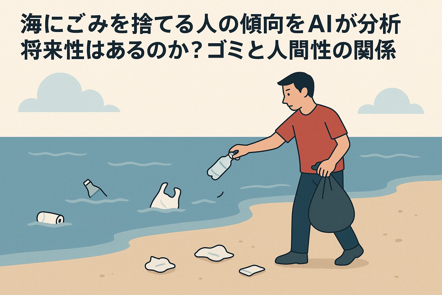 海にごみを捨てる人の傾向をAIが分析｜将来性はあるのか？ゴミと人間性の関係