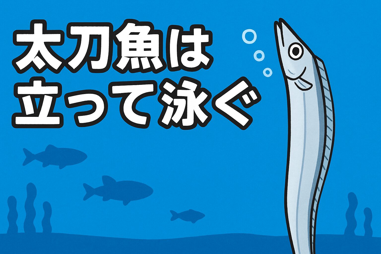 タチウオが立って泳ぐのは、捕食効率・省エネ・光反射など複数のメリットがある。観察データでは、1日の約60〜70％を垂直姿勢で過ごし、移動時のみ平行に切り替える。釣太郎