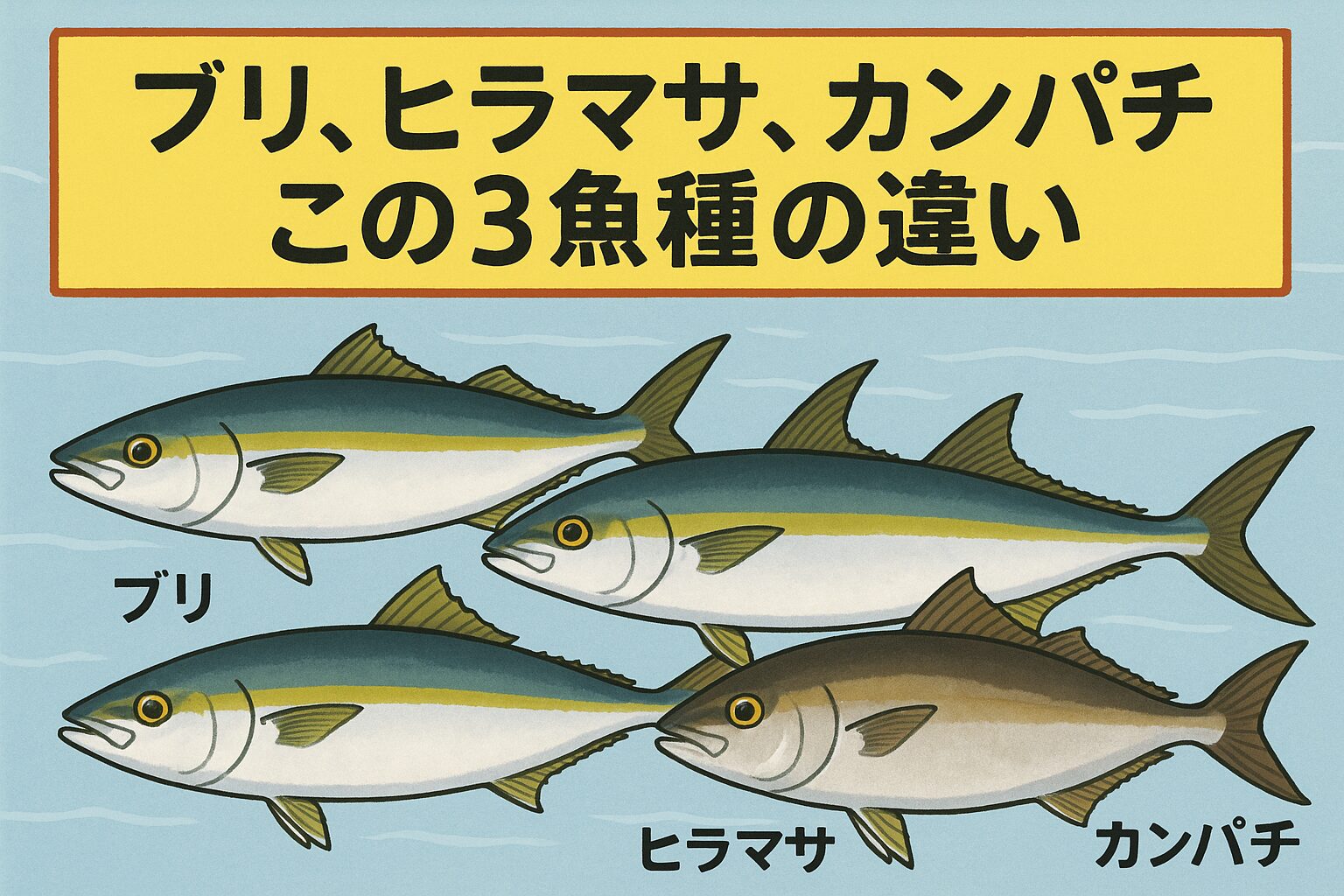 青物三兄弟の徹底比較｜ブリ・ヒラマサ・カンパチの「見分け・習性・攻略・タックル差」釣太郎