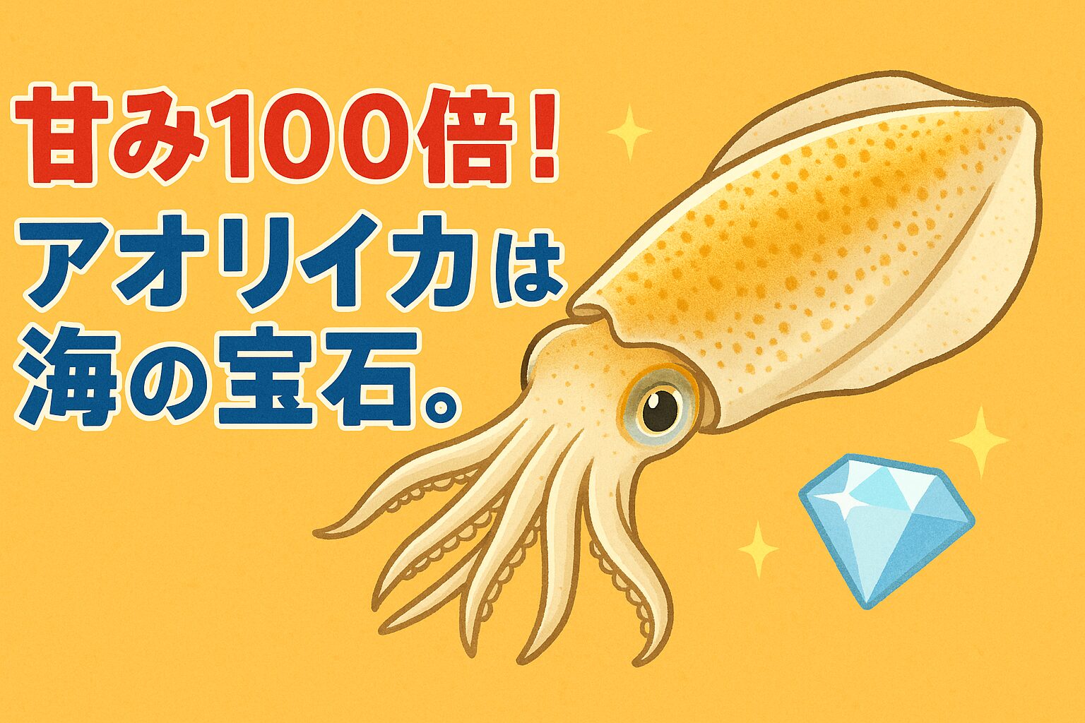 アオリイカの甘みは、他のイカの比ではありません。・アミノ酸の豊富さ・鮮度保持力・釣りたてを味わえる特権。これらが重なり合い、まさに「甘み100倍」の極上体験を生み出します。釣太郎