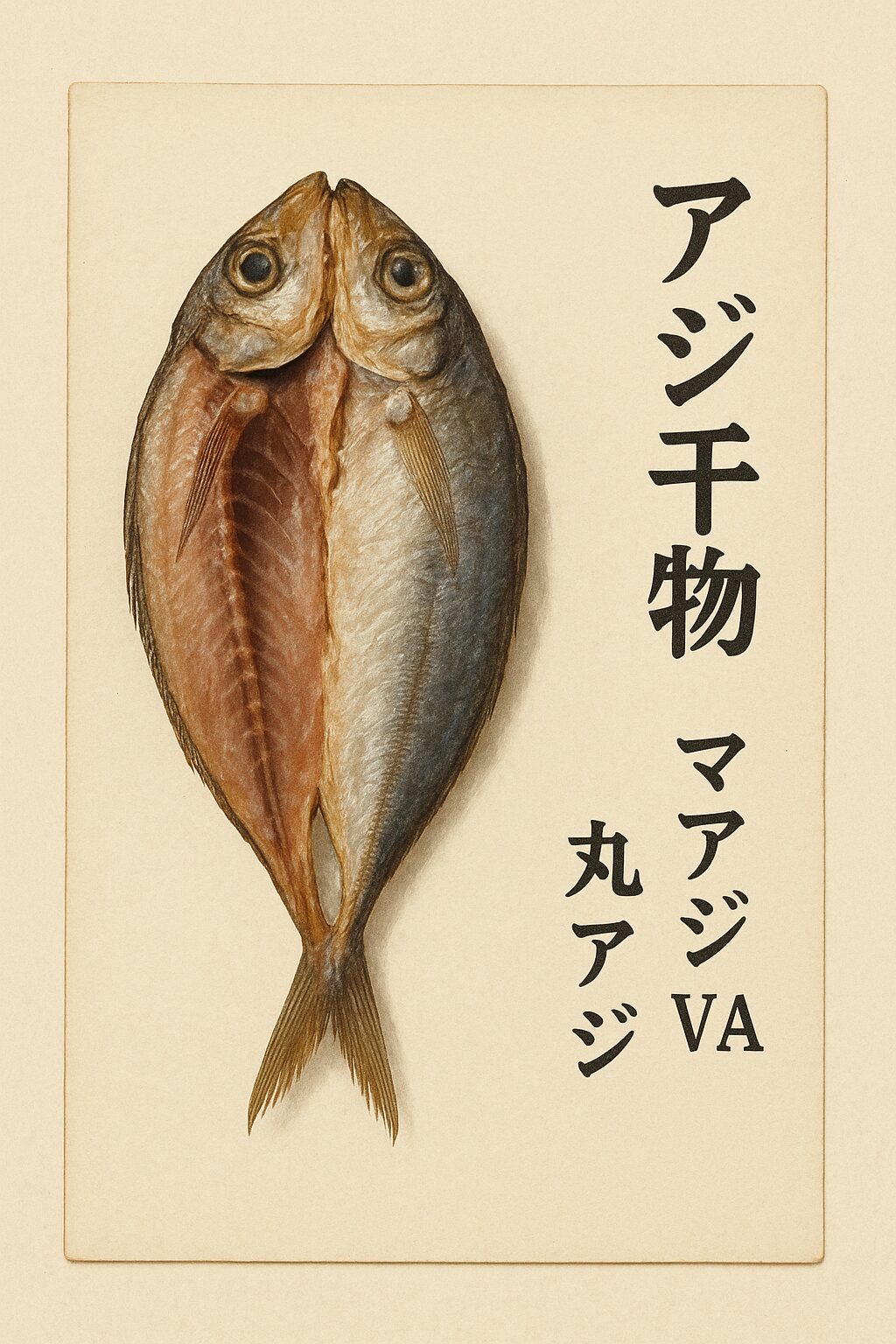 釣り人の中には「マルアジはマアジに劣る」と言う人もいますが、それは大きな誤解です。特に干物にすると、マルアジならではの魅力が引き出されます。釣太郎