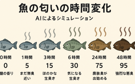 魚の匂いは「腐ってから」ではなく、釣った瞬間から少しずつ始まっています。釣太郎