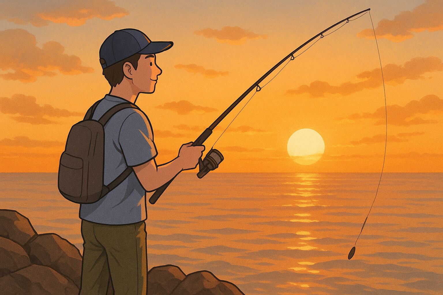 「朝日を浴びながら竿を出す」という体験は、まさに 超気持ちいい瞬間。これこそが釣り人だけが味わえる特別な時間。釣太郎