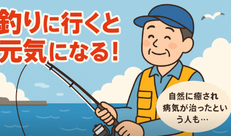 釣りに出かけると「体が軽くなった」「気分が良くなった」「病気が治ったように感じる」という人がいます。決して偶然ではなく、医学的・心理学的に説明できる要素が多い。釣太郎