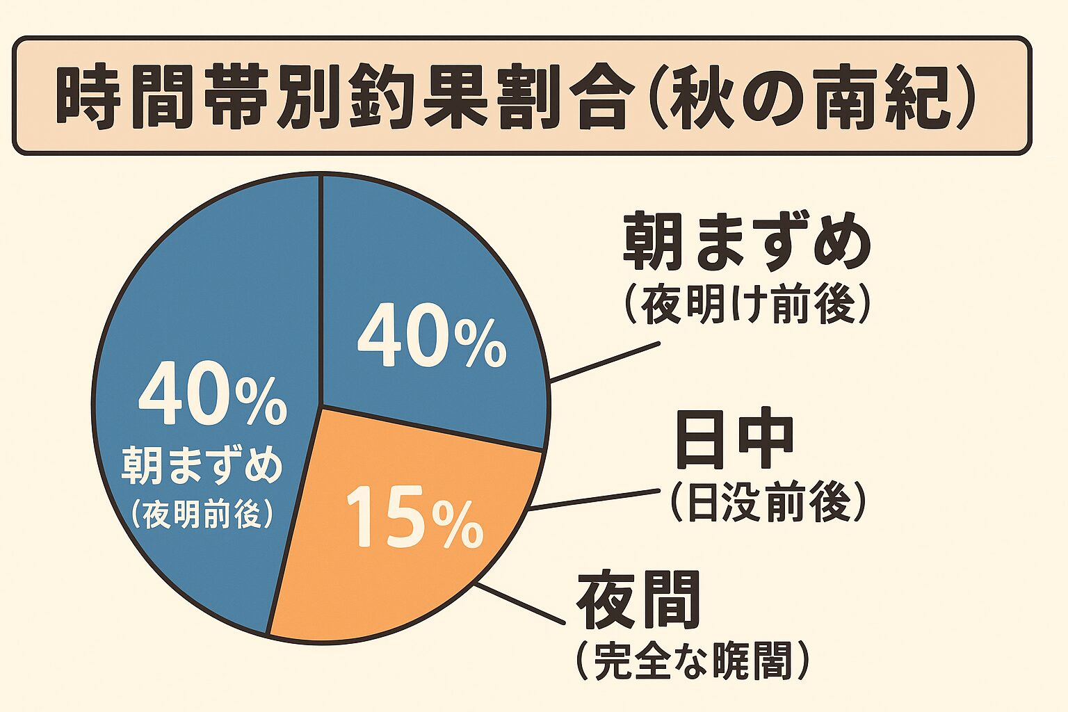 秋の南紀アオリイカは、朝まずめと夕まずめだけで全体の80％を占める圧倒的な時合パターン。釣太郎