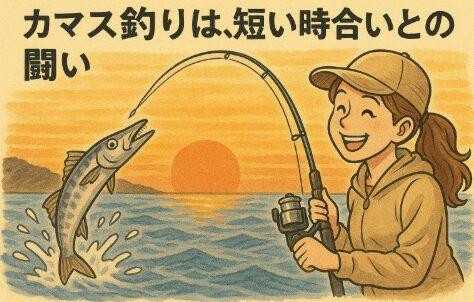 カマス釣りは、まさに「スピード勝負」の釣りです. 短い時合いを最大限に活かしましょう。釣太郎