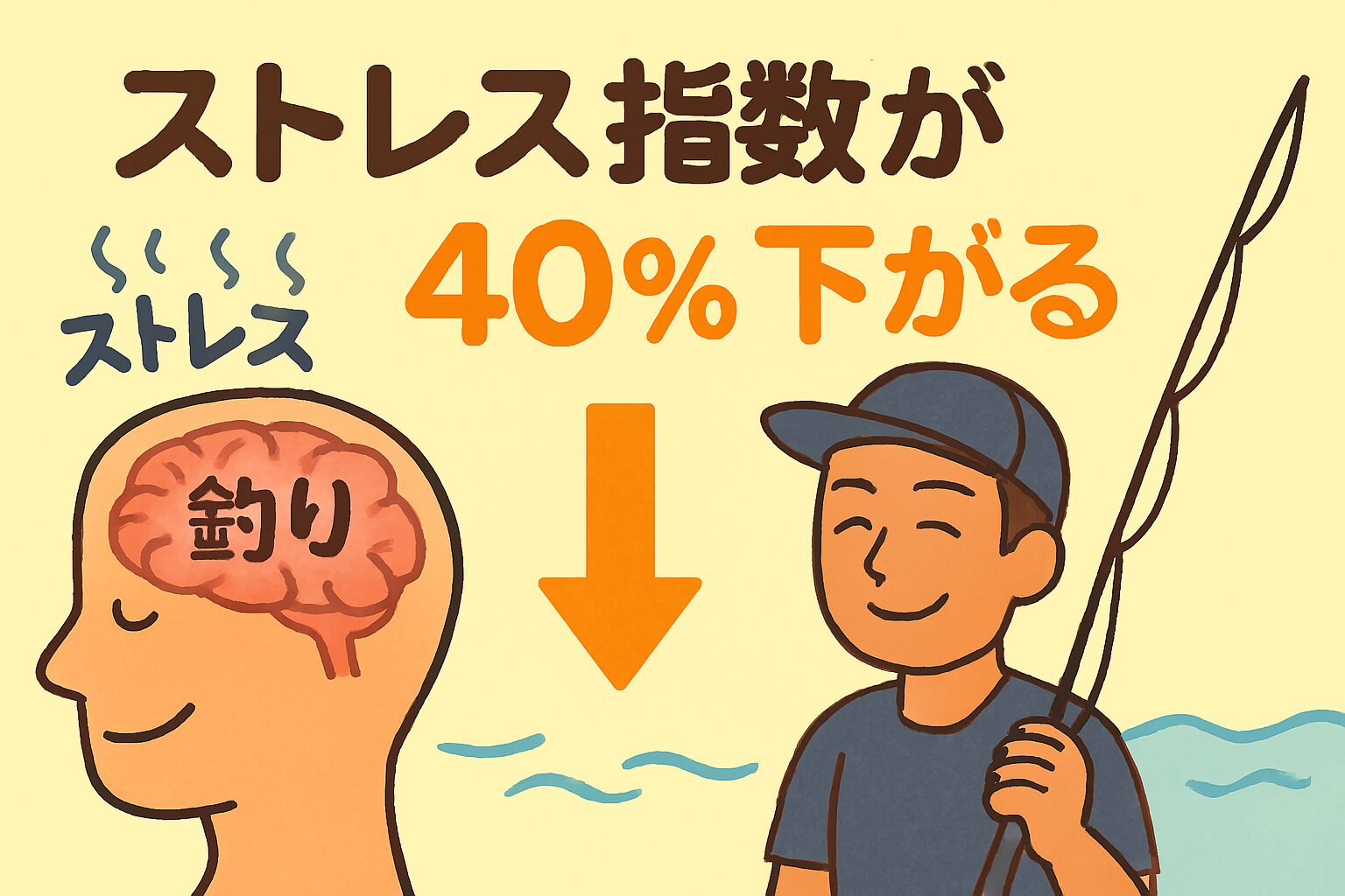 釣りがストレス指数を40%下げる──AI解析が示した驚きの科学的効果.釣太郎
