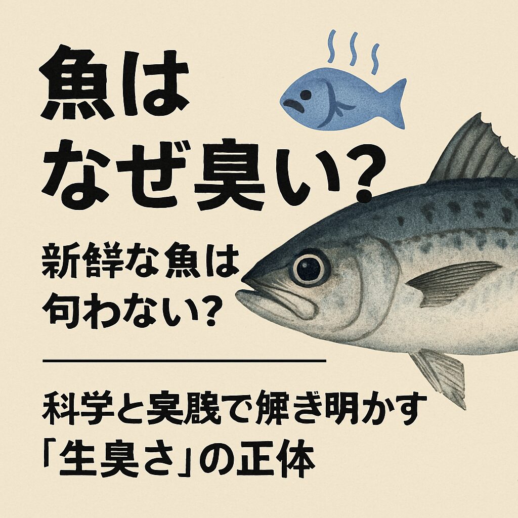 魚の臭いは、命の終わりとともに始まる自然な変化。だからこそ、正しい知識と処理で「命の香り」を旨みに変えることができます。釣太郎