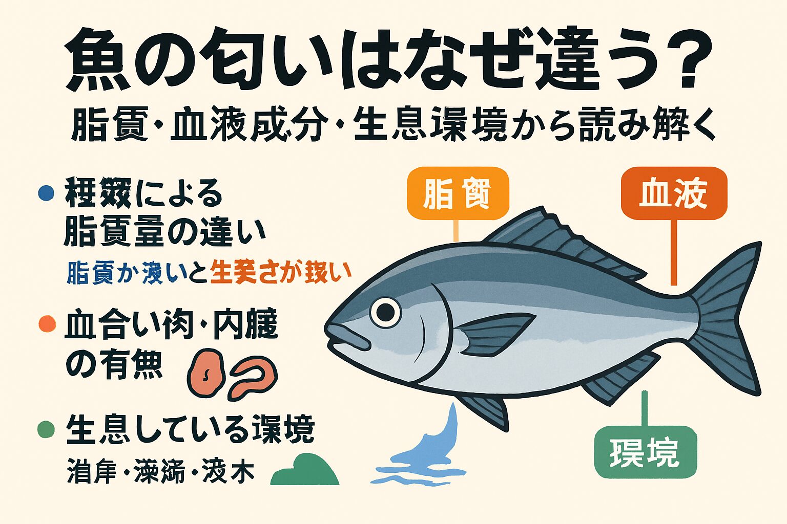匂いは“魚の個性”であり、正しく扱えば魅力になる。釣太郎