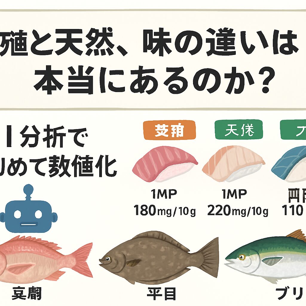 養殖と天然の違いは、単なるイメージではなく、科学的に裏付けられた事実です。釣太郎