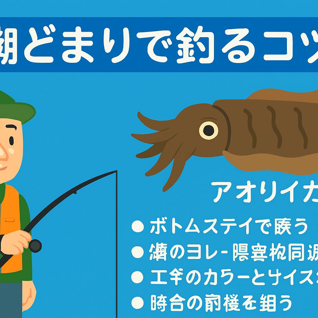潮止まりは「釣れない」ではなく「釣り方を変える」時間帯。釣太郎