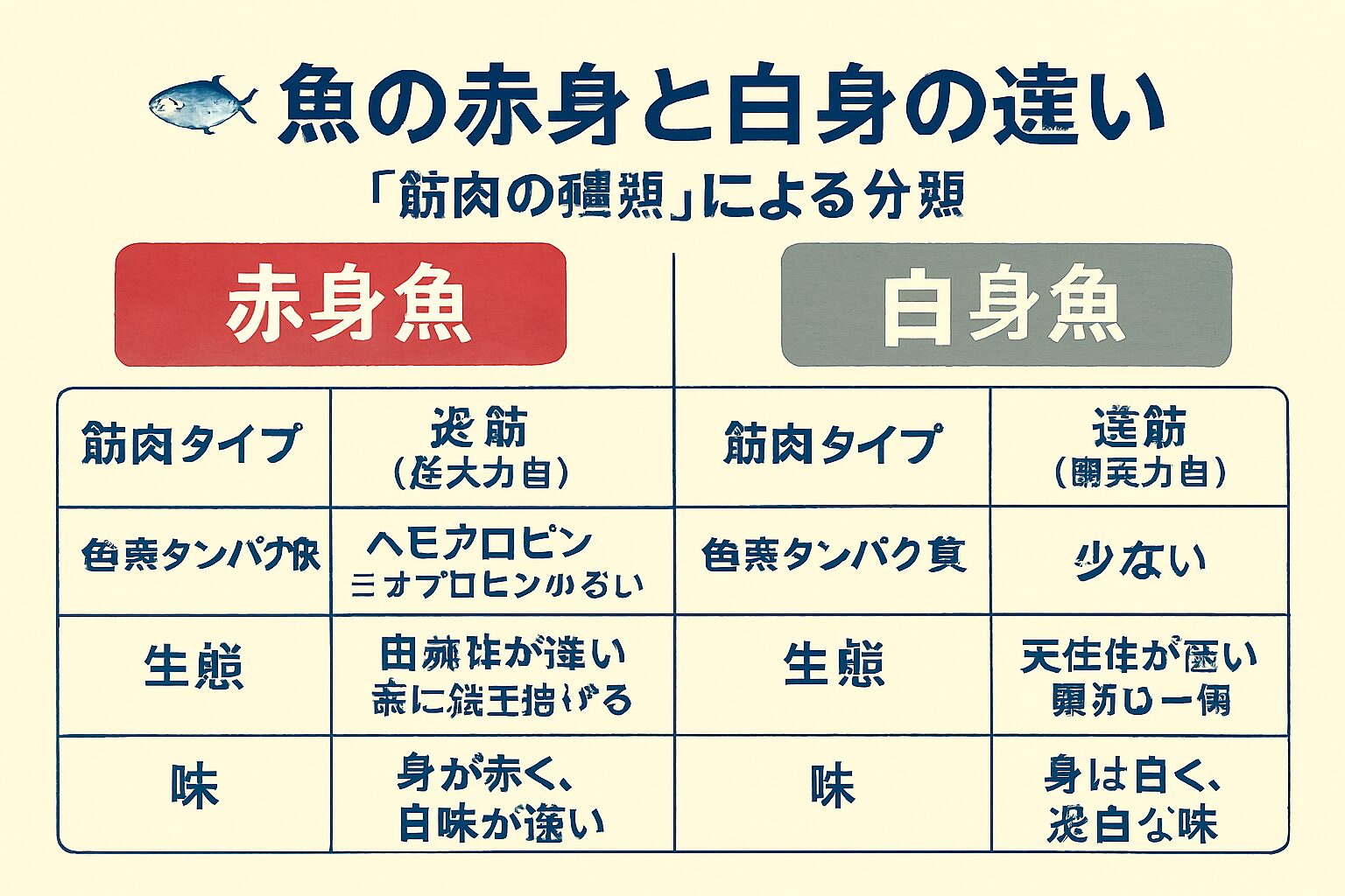 赤身と白身の違いは「泳ぎ方」と「筋肉」にあり！釣太郎