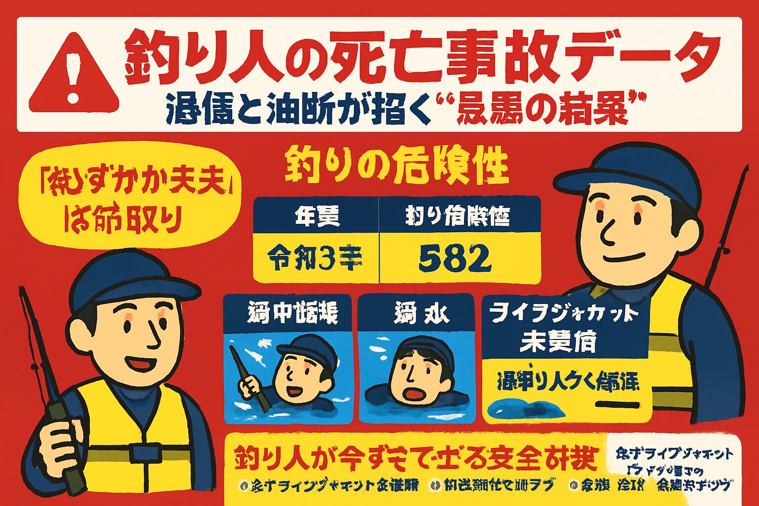 【釣り人の死亡事故データ】過信と油断が招く“最悪の結果。釣太郎