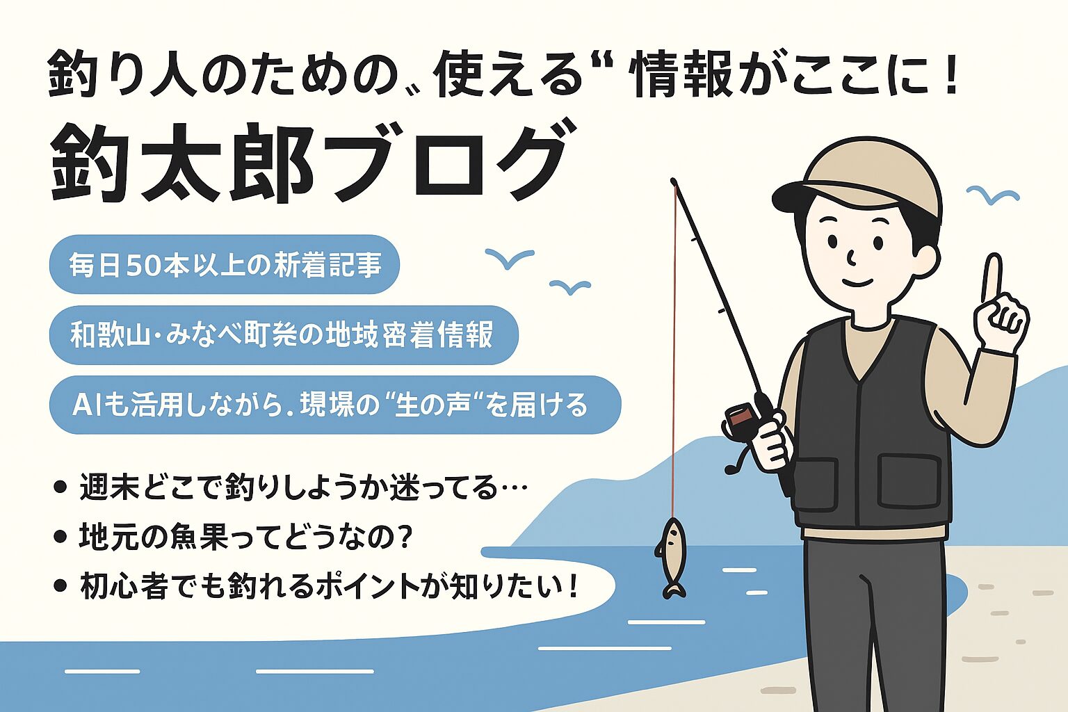 AIを活用し毎日毎日リアルタイムで応えてくれるのが【釣太郎ブログ】です。