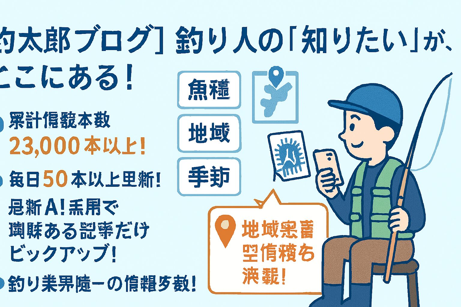 【釣太郎ブログ】累計23,000本突破！釣り人に選ばれる理由とAI活用の最前線.釣太郎