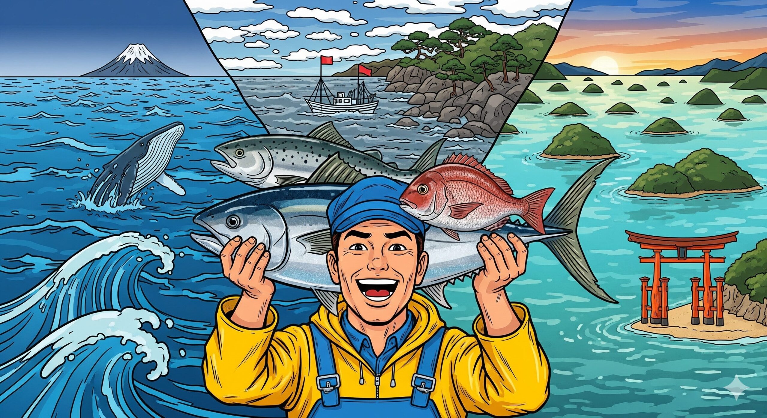 釣り人にとって、太平洋、日本海、瀬戸内海はそれぞれ異なる魅力を持つフィールドです。釣太郎