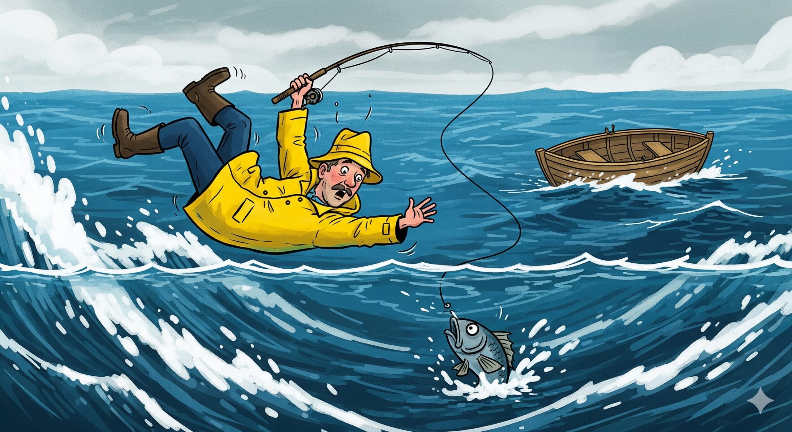 【AI分析】釣り人の2万3千人に1人が海に落ちる！？衝撃の事実と命を守る全知識。釣太郎