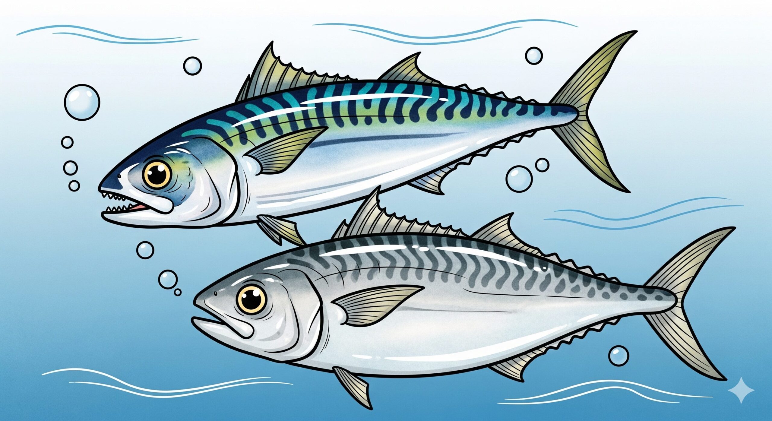 サバは「表層・オープンエリア」を「高速」で回遊。アジは「底層・変化のあるエリア」を「比較的ゆっくり」回遊。釣太郎