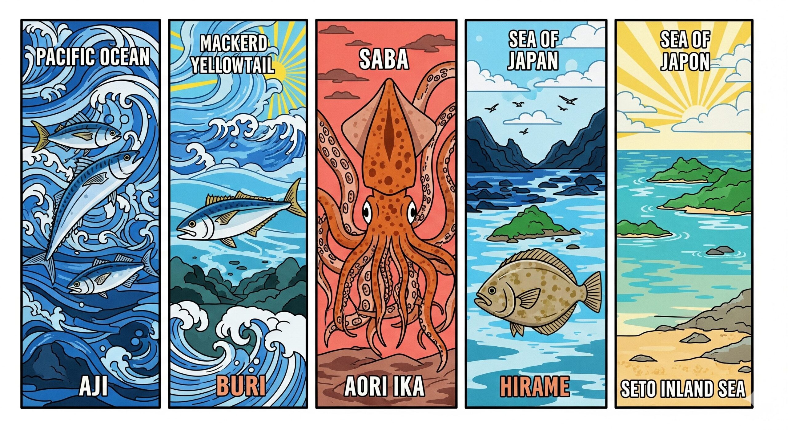 釣り人必見!アジ・サバ・ブリは海で味が変わる? 太平洋・日本海・瀬戸内海の魚の秘密に迫る。釣太郎