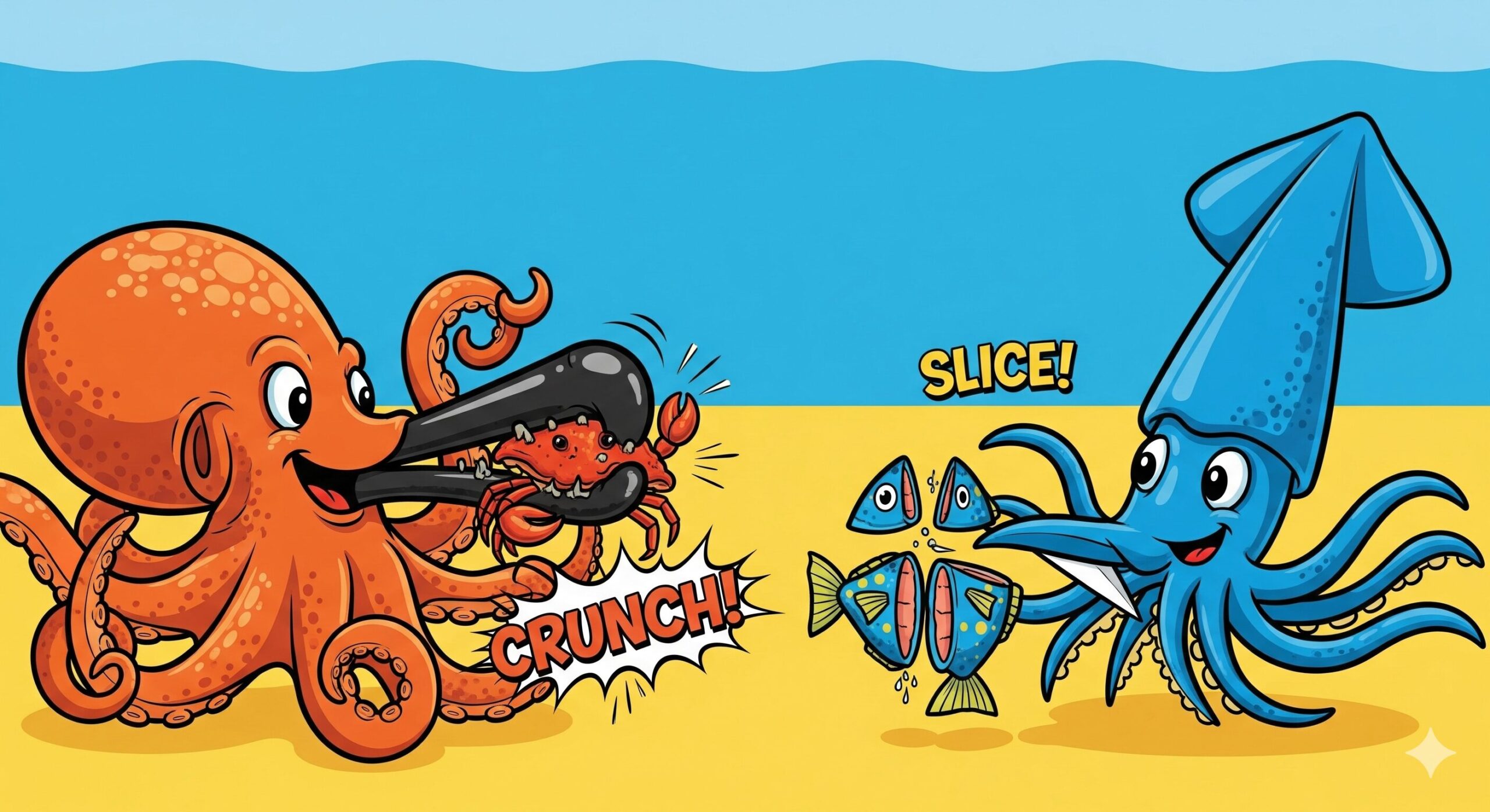 アオリイカトンビは、タコのものよりも色がやや薄く、全体的に小さく、非常にシャープな印象を与えます。釣太郎