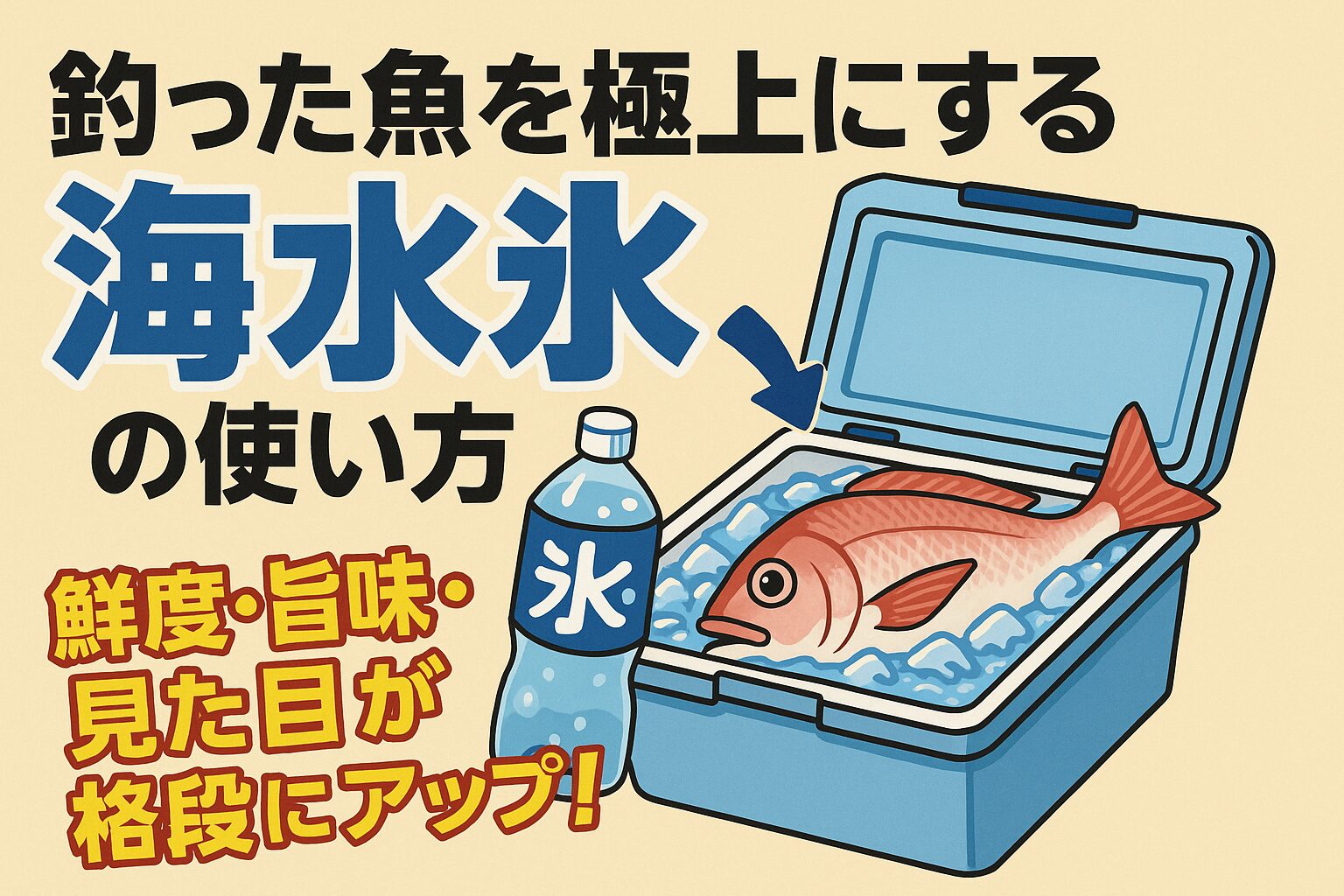 釣った魚を極上にする海水氷の使い方｜鮮度保持力30％アップの秘密を徹底解説。釣太郎