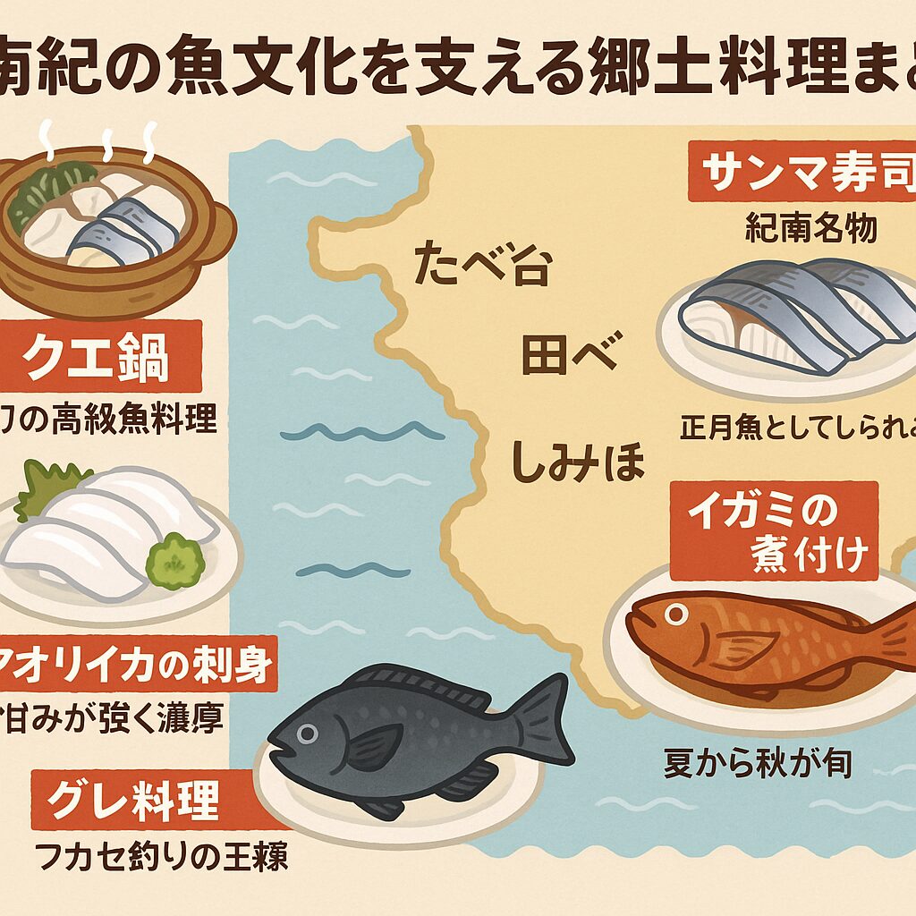 南紀の魚文化は、黒潮の豊かな海と漁師町の歴史によって育まれてきました。釣太郎
