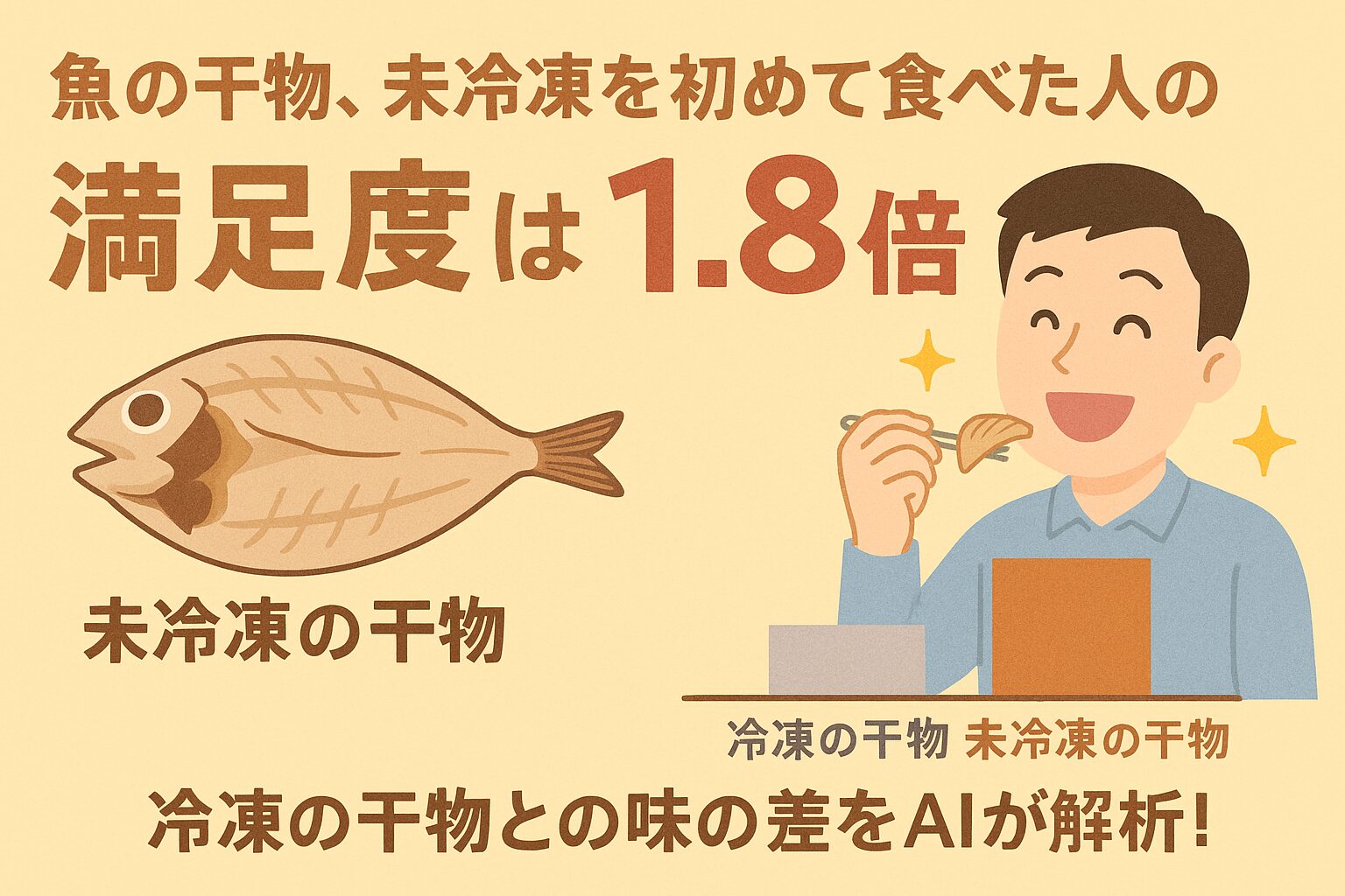 未冷凍魚干物は、冷凍品では再現できない鮮度100%の贅沢。初めて口にした瞬間、満足度1.8倍。釣太郎